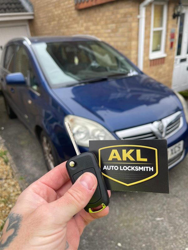 Spare key programmed for Vauxhall Zafira by AKL Auto Locksmith