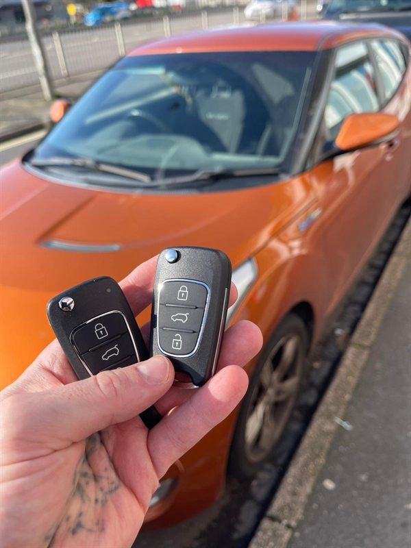 Pair of Hyundai keys programmed by AKL Auto Locksmith